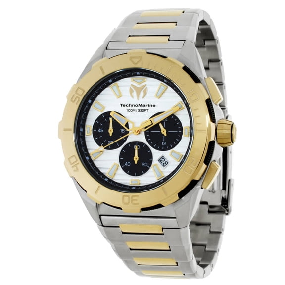 TechnoMarine Seven Seas Chronograph GMT Quartz Silver Dial Men's Watch TM-725034