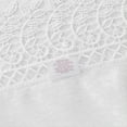 thumbnail image 3 of Violet Linen Legacy Cobblestone Design, Macrame Lace Border, Polyester Jacquard, White, 52 Inch by 70 Inch, Seats 4 to 6 Pepole, Rectangle Tablecloths, 3 of 6