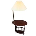 thumbnail image 1 of ORE International TH-2000CH Brass Floor Lamp End Table Magazine Rack Combination, 1 of 2
