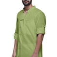 thumbnail image 2 of Atasi Designer Kurta Set For Boys Casual Solid Kurta Pajama Summer Clothing, 2 of 5