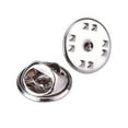 thumbnail image 4 of 50pcs Laiton Insigne d'Embrayage Insignes Pin Dos Remplacement (Argent), 4 of 5