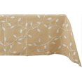 thumbnail image 2 of Table Cloths Rectangle Grey Cotton 55x86',Leaf Embroidered Dust-Proof Tablecloths for Kitchen Dinning Table (53Wx86L, Beige), 2 of 4