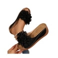thumbnail image 6 of Orthopedic Sandals for Women Womens Wedge Sandals 2026 Women Comfortable Low Walking Sandals for Beach Flower Slippers for Women Summer Dressy Flat Open Toe Casual Outdoor Shoes Black 8, 6 of 8