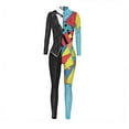 thumbnail image 3 of Disfraz de Halloween para mujer adulta, mono de cuerpo entero para baile de máscaras, vestido elegante L, 3 of 8