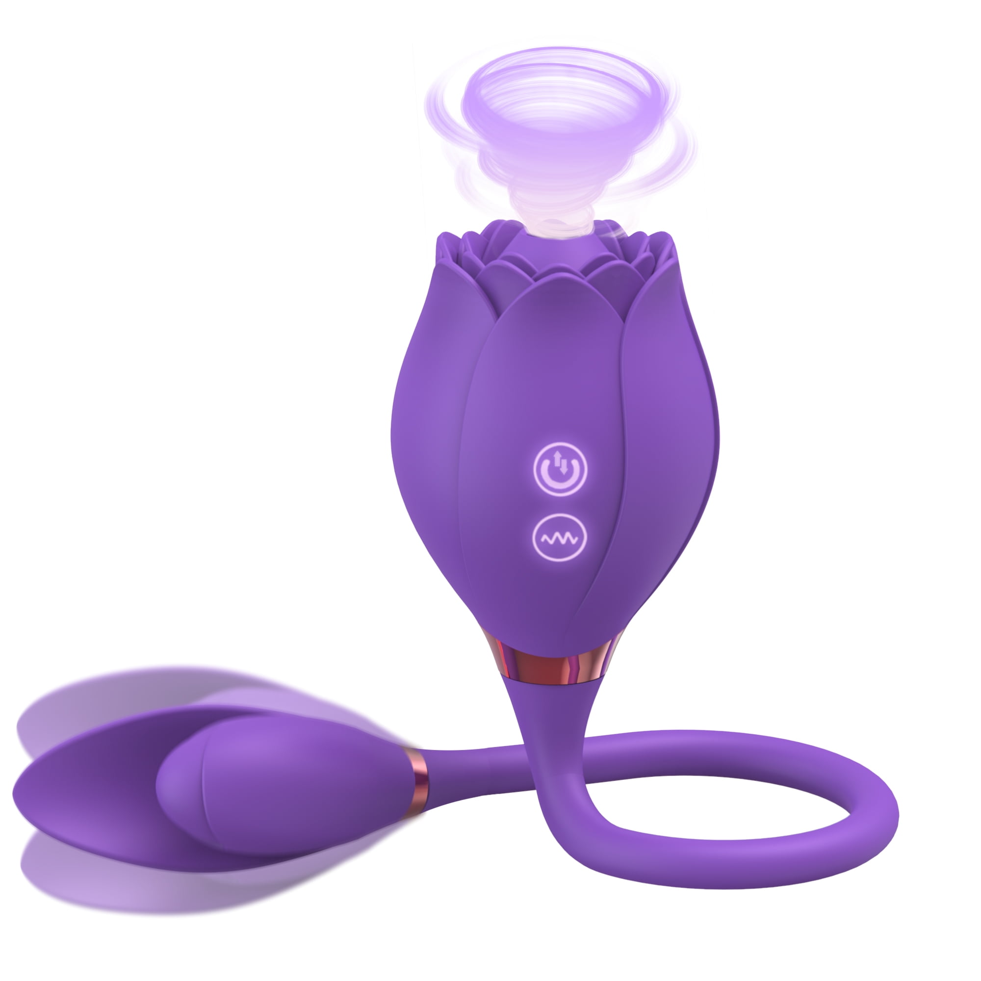 DARZU Rose Toy for Women, 3 in 1 Vibrators and Adult Sex Toys G Spot Clitoral Stimulator Sex Accessories for Adults Couples Women, Purple photo picture picture