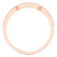 thumbnail image 5 of 0.25 ct Brilliant Round Cut Natural Morganite 14k Rose Gold Stackable Band SZ 10.75, 5 of 6