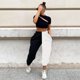women's sweatpants with pockets and ankle elastic