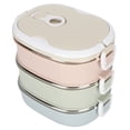 thumbnail image 1 of Food Container, High Temperature Resistant Lunch Box, Food Grade  Design For Work Home 3 Layer 2700ml, 1 of 8