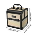 thumbnail image 6 of Byootique 3-Piece Makeup Train Cases Cosmetic Organizer Kit Grace ForgetMeNo, 6 of 9