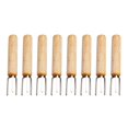 thumbnail image 3 of Dalazy Support de Barbecue en Acier Inoxydable avec Poignée en Bois, 3 of 8