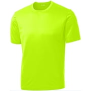 DRI-EQUIP(tm) Men's Short Sleeve Moisture Wicking T-Shirt-NeonYellow-2XL