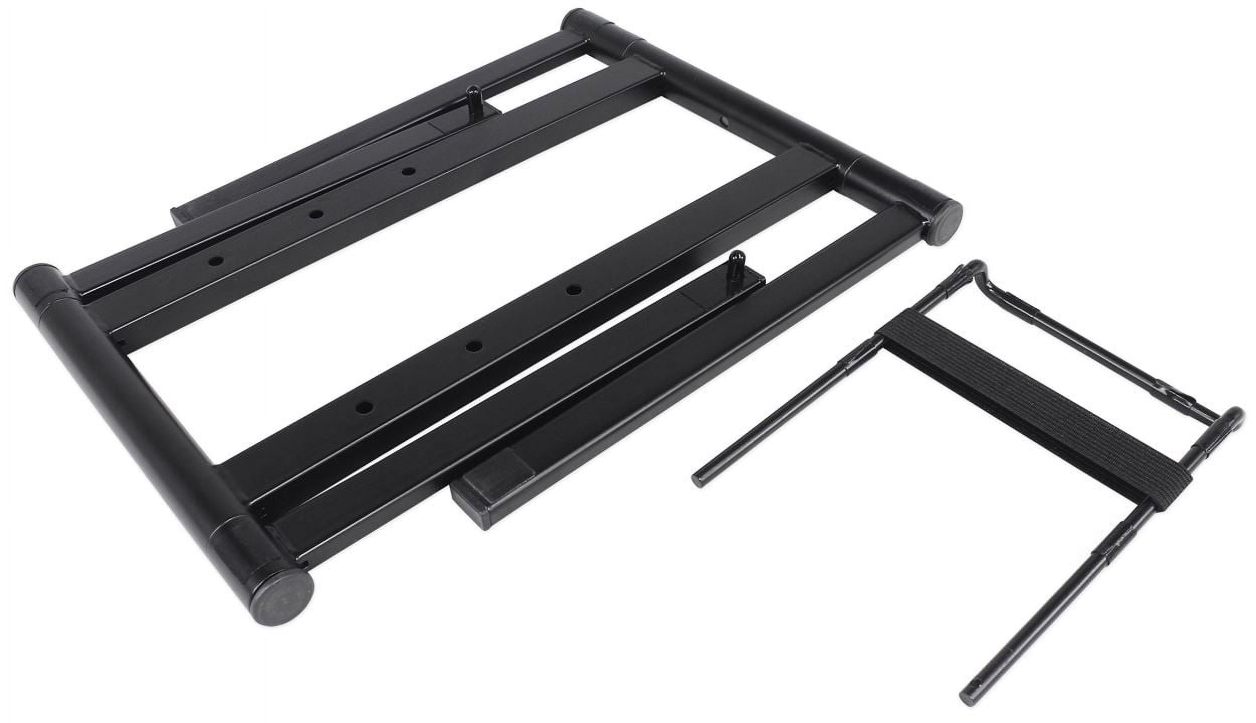 ProX T-LPS600 Foldable and Portable DJ Laptop Stand with Adjustable Shelf, Black