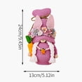 thumbnail image 2 of Easter Gnome Doll, Easter Wreath Decoration Garlands - Rustic Bunny & Flower Spring Door Wreath, Flowers & Greenery Pendants, Farmhouse Holiday Front Door Wall Hanging Ornament for Easter Home Decor, 2 of 4