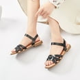 thumbnail image 5 of Ataiwee Women's Flat Slide Sandals - Casual Comfortable Criss Cross Squsre Toe Flat Summer Sandals., 5 of 8
