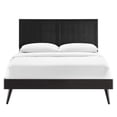 thumbnail image 5 of Modway Alana King Wood Platform Bed with Splayed Legs in Black, 5 of 12