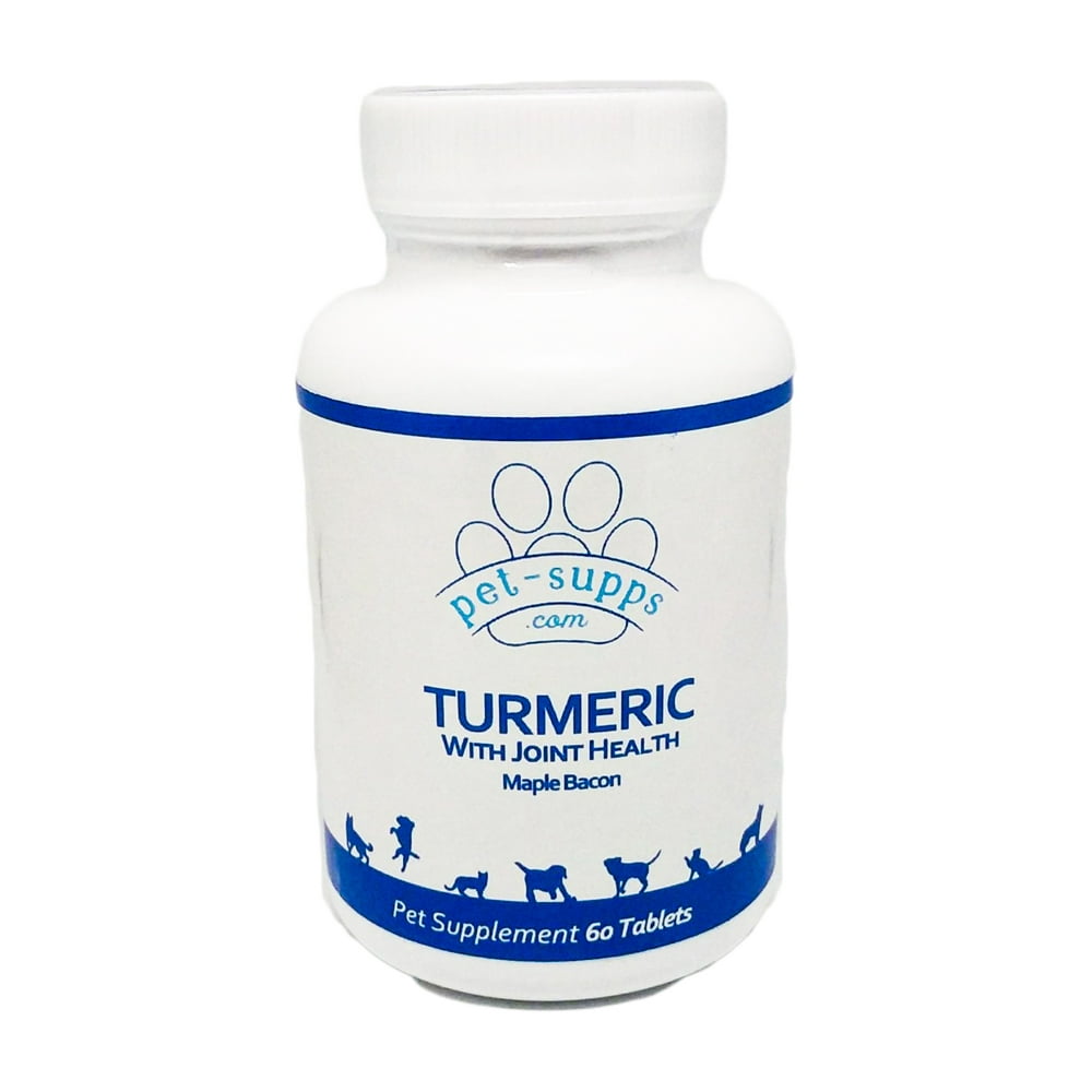 PetSupps Turmeric with Joint Health Chews for Dogs, 60 Chewable Tablets