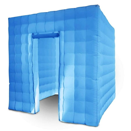 Cheap Photo Booth BestEquip Inflatable Portable Photo Booth Enclosure with LED Changing Lights Inner Air Blower and Controller for Wedding Party Promotions Advertising Photo Booth Tent Cube ()