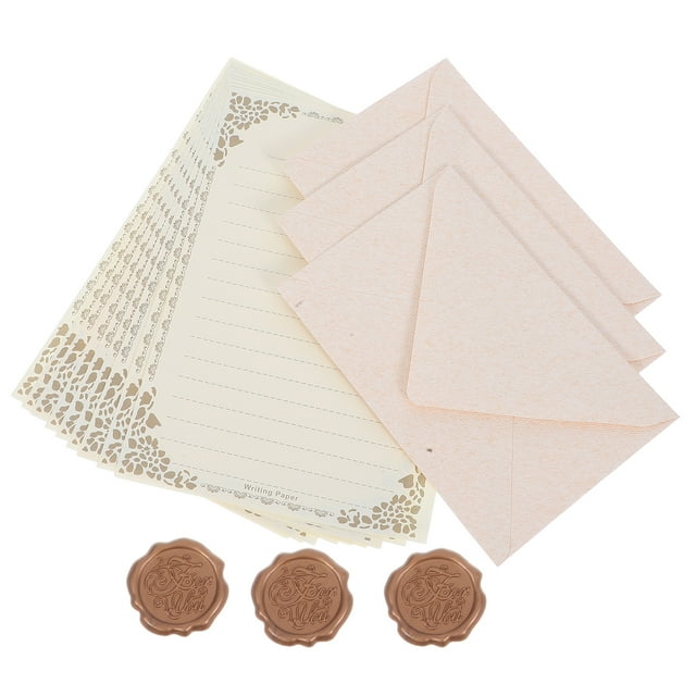 juego de papel para cartas y sobres, papel para escribir, sobres para embalaje, sobres para manualidades