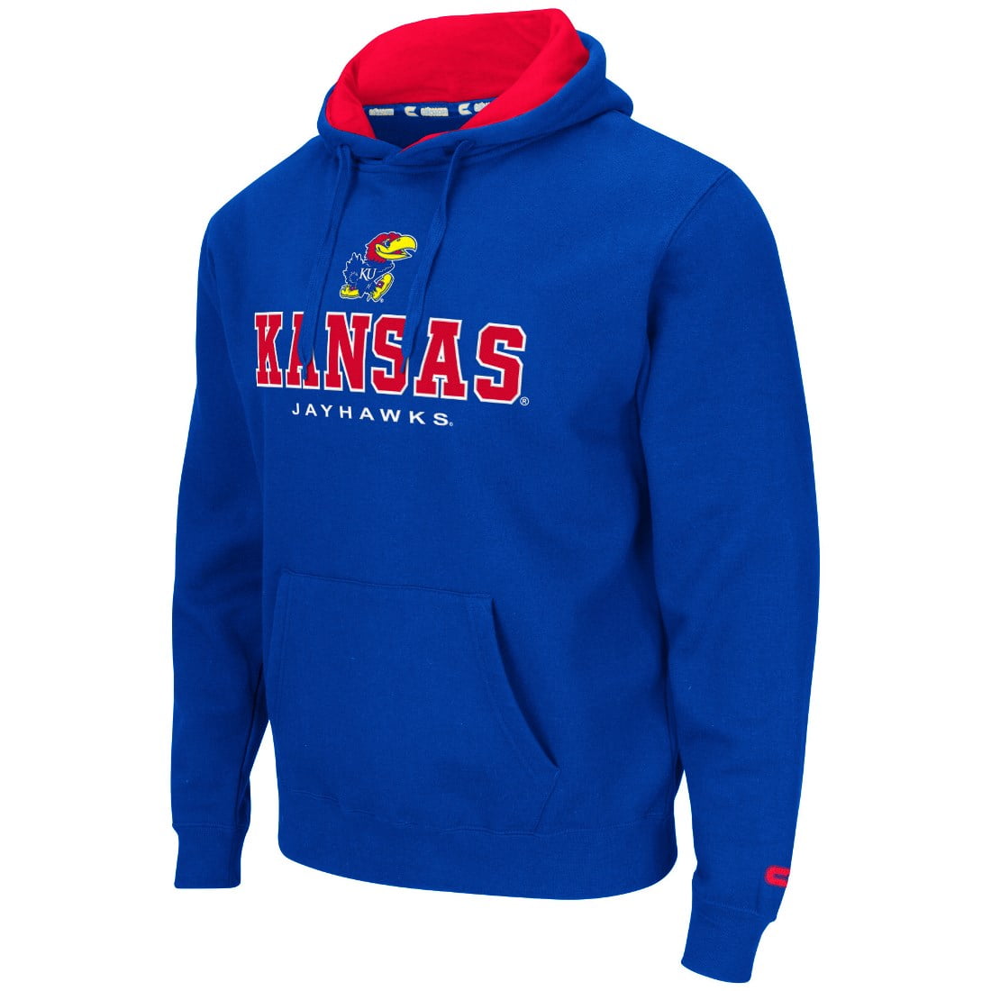 Kansas Jayhawks Zone II Blue Mens Hoodie Sweatshirt Jacket by Colosseum