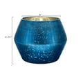 thumbnail image 2 of Ember Interiors Large Embossed Blue Mercury Glass Votive Holder, 2 of 4