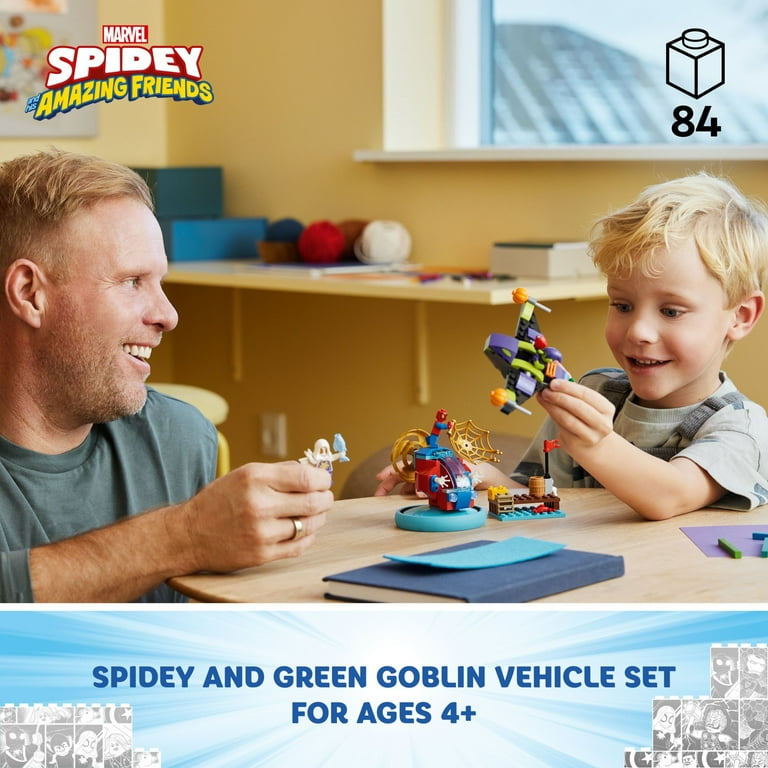 LEGO Marvel Spidey vs. Green Goblin, Super Hero Toy with Green