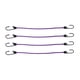 thumbnail image 1 of Cuerdas Elásticas Únicas con Ganchos para Motocicletas, Remolques, Camiones, Carga, Cuerdas Elásticas Ajustables con Hebilla de Metal, Púrpura, 4 piezas, 50 cm, 1 of 7