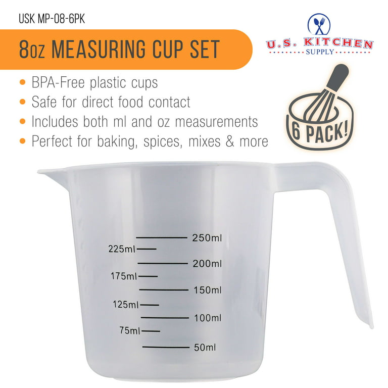 Measuring Cup Set Black & Copper Color Measuring Cups 50 Ml to 250 Ml 1/4  to 1 Cup Size Baking Cups Cooking Gifts Gift Boxed 