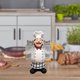 thumbnail image 3 of Creativo Chef Figurilla Linda Escultura Personaje Resina Coleccionable Artesanía Adornos de Cocina para Navidad Decoración de Cumpleaños Tarro de pimienta Gloria Figurilla de Chef, 3 of 8