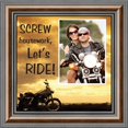 thumbnail image 3 of Classic Motorcycle "Screw Housework, Let's Ride!" Sunset with Personalized Picture Frame, 10X10 9770, 3 of 6