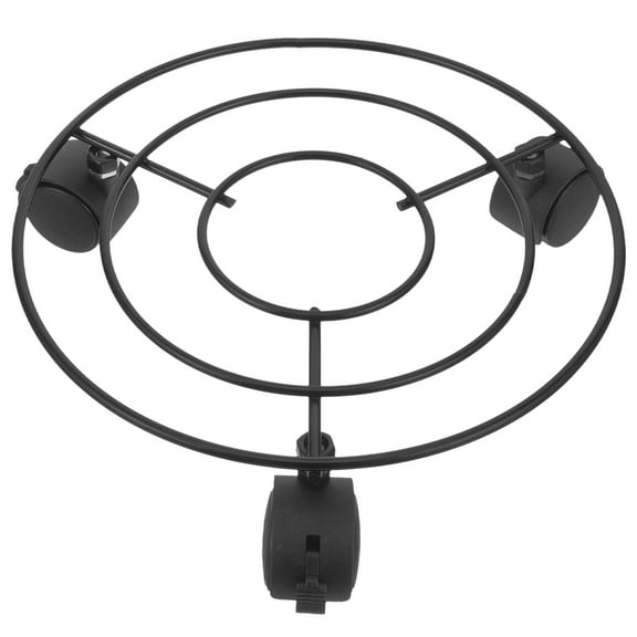 WHAMVOX 1Set Black Metal Planter Display Stand for Indoor and Outdoor 9.82x9.82in