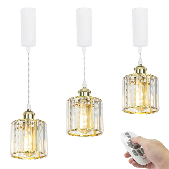 Kiven H-Type track lighting pendants Adjustable Height,Dimmable h track pendant lights,Decorative Track Lighting Fixture for Kitchen Hallway Cafe Restaurant,Shining Gold(3 pack)