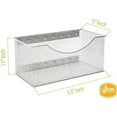 thumbnail image 5 of Ybm Home Wire Mesh Magnetic Storage Basket, Trash Caddy, Kitchen Office Supply Organizer Silver 11 in. L x 5.5 in. W x 5 in. H, 5 of 8