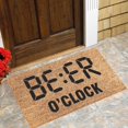 thumbnail image 2 of Entrance Doormat Door Mat with Heavy Duty Backing Front Door Mat Outdoor Entrance It's Beer O'Clock Welcome Mat Funny Doormats Fathers Day Mat Gift Doormats for Outdoor Entrance Home 16x24IN, 2 of 5