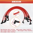thumbnail image 3 of Unique Bargains Car Spark Plug Coil Wires Ignition Coil Harness Cable 8mm Fit for Chevrolet SBC BBC Engines - Pack of 9, 3 of 6