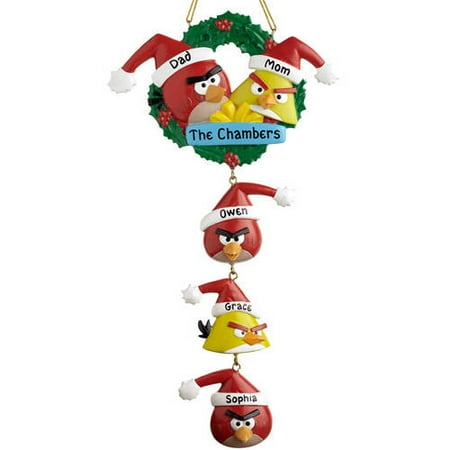 Personalized Angry Birds Ornament, 5