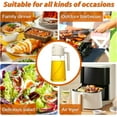 thumbnail image 3 of Oil Sprayer for Cooking, 2 in 1 Olive Oil Dispenser Bottle for Kitchen, 17oz/500ml Glass Oil Bottle, Food-grade Oil Mister for Air Fryer, Salad, Frying, BBQ(Black), 3 of 8