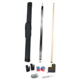 thumbnail image 1 of harper 146cm Billiard Cue Pool Sticks Replacement Two Sections Lightweight Storage Bag Snooker Cue for Game Practice Break Room Home White, 1 of 9