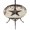 Beige Gray White, variant on Round Outdoor Tablecloth with Umbrella Hole and Zipper, Texas Star Brown Tablecloth with Elastic Waterproof, Farmhouse Berry Wooden Vintage Patio Table Covers for 36" - 44" Picnic Pool Tables