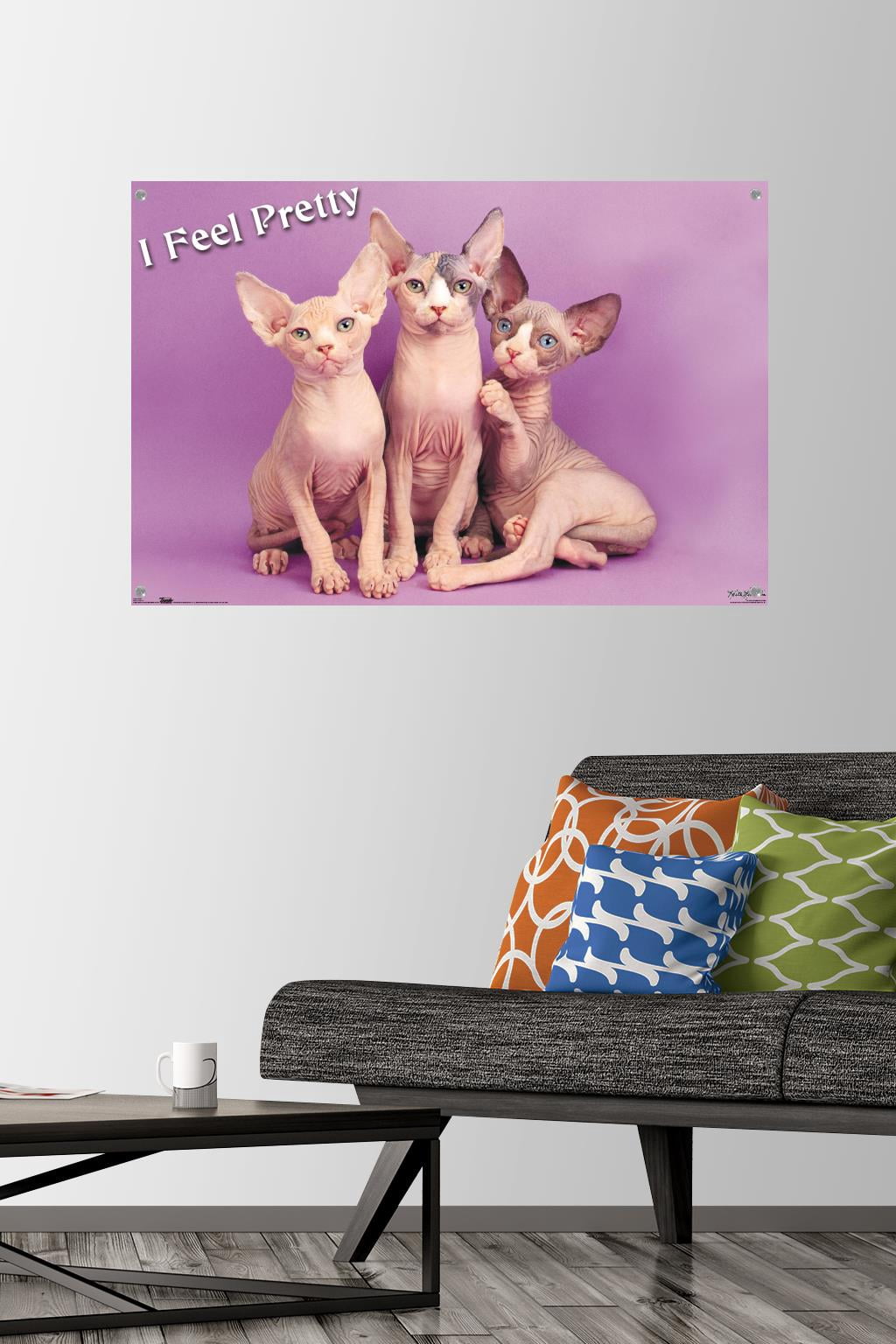 Keith Kimberlin - Kittens - Pretty Kitty Wall Poster with Push Pins, 22.375" x 34"