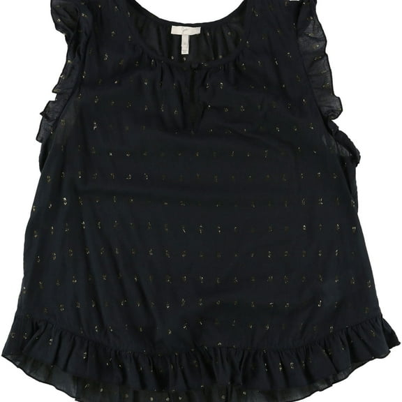 Joie Womens Geri Pullover Blouse, Black, Small