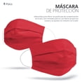 thumbnail image 3 of Cubrebocas Tricapa Gaon 200pz Rojo, 3 of 4