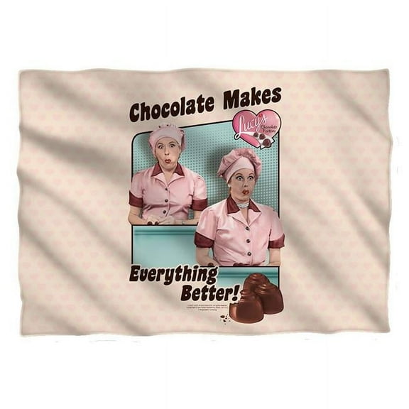 I Love Lucy Friends And Chocolate Pillow Case