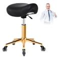 thumbnail image 1 of Taburete ergonómico YEEZEE con ruedas y cojín, color negro, 1 of 9