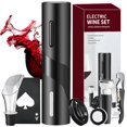 thumbnail image 1 of Sacacorchos El&eacute;ctrico de Vinos 7 En 1 Juego De Abridor De Vino El&eacute;ctrico Destapadores El&eacute;ctricos Kit De Abridor Botella con Cortador de Papel de Aluminio para Cocina B, 1 of 7