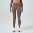thumbnail image 2 of Audhol Yoga Leggings for Women High Waisted Leggings for Women Soft Gym Athletic Pants Workout Leggings for Women 4 Way Stretch Gym Leggings for Women Khaki S, 2 of 4