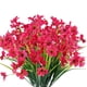 thumbnail image 5 of 12 Bundles Artificial Flowers Outdoor Fake Flowers No Fade Faux Plastic Shrubs Plants For Hanging Garden Porch Window Box Home Decor, 5 of 8