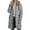 Grey, variant on Long Heavy Duty Thermal Insulated Down Coat For Women Extreme Cold Weather