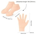 thumbnail image 4 of Yibooy Silicone Prevents Dryness Foot & Hand Spa Mask for Feet/Hand Care (Light Yellow), 4 of 7