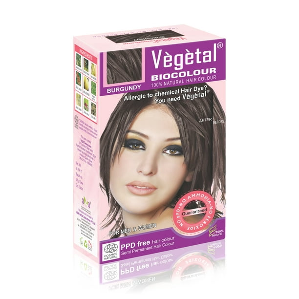 Vegetal Bio Colour Burgundy 50gm first PPD free and ammonia free hair color by