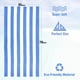 thumbnail image 4 of 2X Toalla de Playa Grande de Gran Tamaño: Toalla de Piscina de Microfibra de Felpa Mullida de 35 X 70 Pulgadas, Toalla de Baño A Rayas de Secado Rápido Azul, 4 of 5